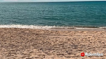 Preview 1 of Pakistani Xxx New School - Holiday Vlog: My Wife Goes Topless and Gives Me a Sneaky BJ at the Beach