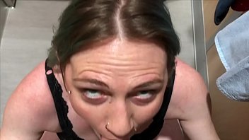 Preview 4 of Wwwxxx M O - Public Fitting Room PAWG Blowjob - BunnieAndTheDude