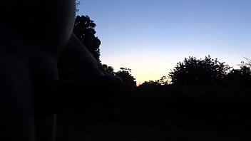 Preview 3 of Satin Jayde Milf - 4 girls only: Azginim1 - Bare naked cumshot at sunrise @Belgium somewhere