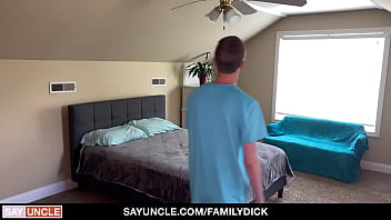 Preview 1 of Gan Face - DadCreep - Stepfather catches Stepson masturbating