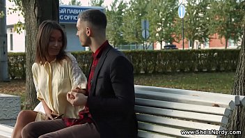 Preview 1 of Rep Ka Grup Sex - She Is Nerdy - Perfect body nerdy chick Lana Roy fuck