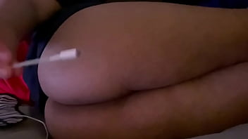 Preview 2 of Lesiban Seducing Young Girl - Charging my ass up