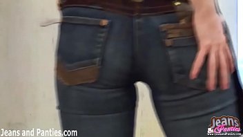 Preview 1 of Ennio Guardi Orgy - My new jeans are totally skin tight