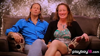 Preview 1 of Dog And Grillxxx - Amateur MILF Katie and ugly lovers first threesome with a bisex beauty