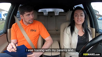 Preview 1 of Park Nima Sexy Dance Korea - Kristof Cale fucks Sofia The Bum on the back seat of his car