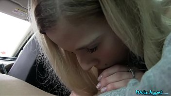 Preview 2 of Di Lara K - Public Agent Cute Blonde Gets her Tight Shaven Pussy Slammed