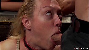 Preview 2 of Land Sxx - Blonde licking squirting MILF slave