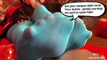 Preview 2 of Nxx Nxx Sex - Hey slave,  worship my aroma nylon feet!