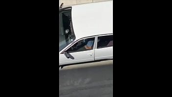Preview 2 of Girl Sex My Brother - Caught jerking off inside his car lockdown Athens