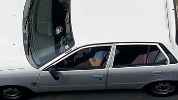 Preview 3 of Girl Sex My Brother - Caught jerking off inside his car lockdown Athens