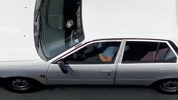 Preview 4 of Girl Sex My Brother - Caught jerking off inside his car lockdown Athens