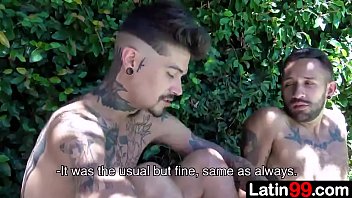 Preview 2 of Bigboy Anty - Two tatted boys that know how to fucks by the pool