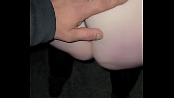 Preview 2 of Land Oll Girls - Pillow play  Shakes her  big ass outdoors.