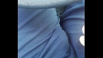 Preview 2 of Squeez Penis - Soft big bulge in car