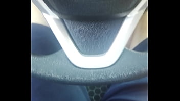 Preview 3 of Squeez Penis - Soft big bulge in car