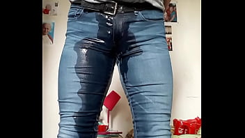 Preview 3 of Komal Bhabi Hot Xxxx - Piss skinny jean