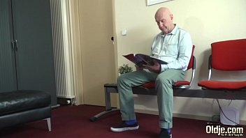 Preview 1 of Nina Northcom - Blonde finger fucked and gets cum from juicy old cock