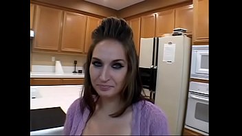 Preview 1 of Sanlen Xxx Video - Nasty darkhaired hottie with blue eyes and big melons Isis begged her shagger to cum all over her face after she had polished the knob