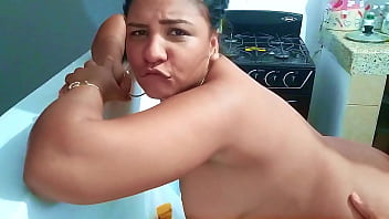 Preview 3 of Indian Gay Xvideos - My stepbrother is visiting,  I am a submissive and accommodating stepsister,  I let myself be fucked in the kitchen,  we fuck while my stepfather is on the street