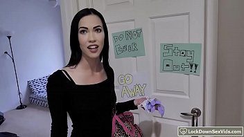 Preview 1 of Son Forced Bathing Mom - Small tits babe ass licking guy roommate