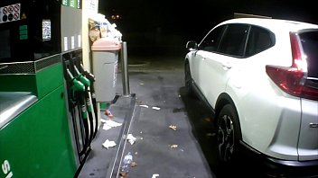 Preview 1 of Sleeping Bf Getting A Blowjkb - Flashing at the gas station