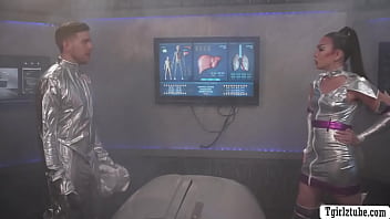 Preview 1 of Zoofilia - Space Trans Woman gets ass bareback fucked so hard