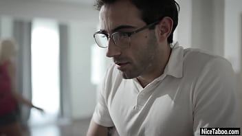 Preview 2 of Sister Bro Fuking Hard - Crazy big cock guy deepthroated petite blonde teen with nice ass Chloe Temple
