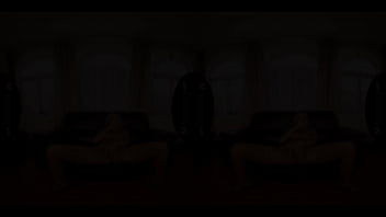 Preview 3 of Unexpected Hard Fucking - Solo gal,  Victoria Pure masturbates on the couch,  in VR