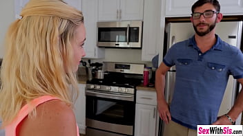 Preview 2 of Amateurwife Suduced From - Blonde Kenzie Kai offers to give a blowjob to her stepbrother