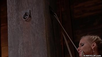Preview 1 of Blonde Thigh - Rough anal sex for bound blonde