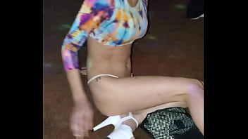 Preview 3 of Young Mother And Son - Latina sidechick stripper dancing