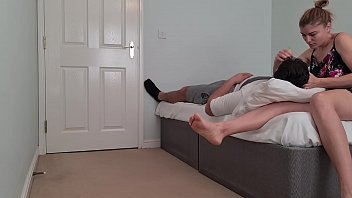 Preview 1 of Farst Tam - Her neighbor asks her to pinch her eyebrows a little but she like a whore jumped straight on his cock and gave him a blowjob 69 and then fucked well and gives cum on her tits