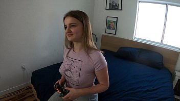 Preview 2 of Hindi Me Cota Baca Xxx Video - Teen Loses Game Eliza Eves