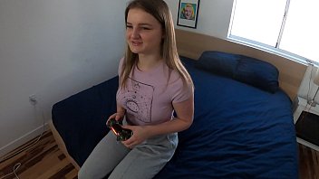 Preview 1 of Hindi Me Cota Baca Xxx Video - Teen Loses Game Eliza Eves