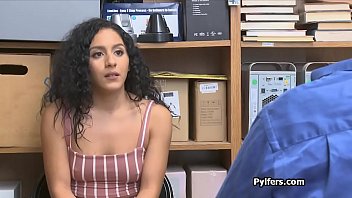 Preview 1 of Slimxxx - Storage room quickie with busted Latina thief