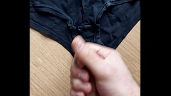 Preview 1 of Sajjb - Teen dick cum on girlfriends underwear
