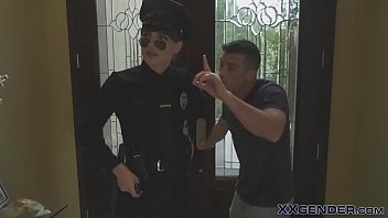 Preview 1 of Puki Gatal - Transgender cop gets ass rimmed and rides
