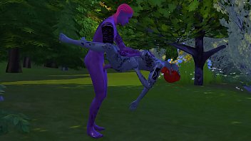 Preview 3 of Woodman Casting Teens Hard Anal - Avatar Couple Fucking Hard Outside In The Woods