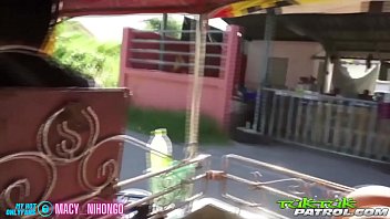 Preview 2 of Sex Viodes Com - Tuk Tuk patrol - Macy Nihongo takes farang dick