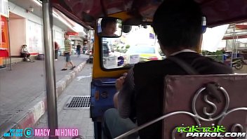 Preview 1 of Sex Viodes Com - Tuk Tuk patrol - Macy Nihongo takes farang dick