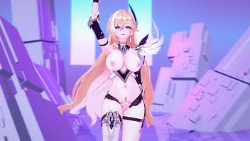 Preview 2 of Chiho Fuji - Durandal Sex and Dance Honkai Impact 3rd Nsfw Animation Hentai Blonde Girl Big Boobs MMD 3D (CLIP)