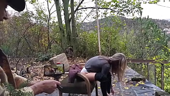 Preview 3 of Mam And Sun Six Xxx Videos - Backstage outdoor hardcore