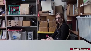 Preview 1 of Blondie Pierre Woodman - Nerdy blonde gets c. and fucked hard