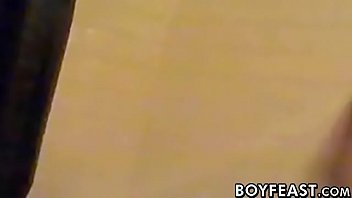 Preview 4 of Lua Pantera - Hairy cute twink Tristan wanking huge dick after shower time