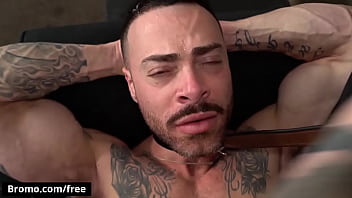 Preview 2 of Shetsex - Muscular Tattooed Men Carlos Lindo Dane Stewart Show Their Passion To Each Other - BROMO
