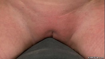 Preview 4 of Moli Howard - Busty lesbian rides Sybian in bondage