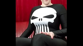 Preview 2 of Sasha Foxxx Double Blowjob - Punisher Cosplay High Heel Worship Femdom