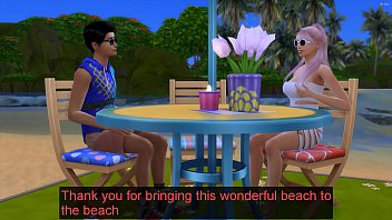 Preview 1 of Bokepsaru Com - Teen Couple Fucking For The First Time On The Beach
