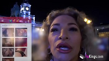 Preview 1 of Desi Girls Video Indian 18 Year - PUBLIC EXHIBITION for an astounding blonde Colombian Latina