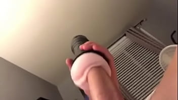 Preview 1 of Mom Xxxx Boy - Big White Cock Stuffing Fleshlight